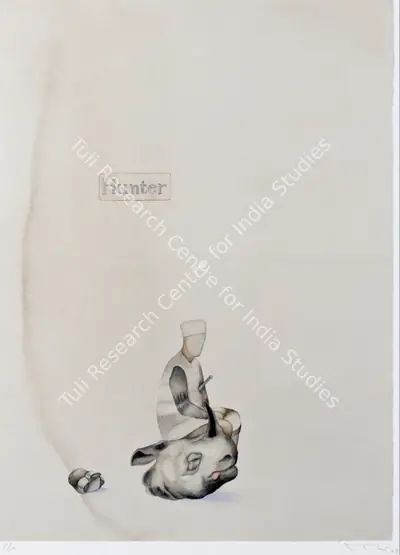 Atul Dodiya (Artist), Hunter, 2008, Print