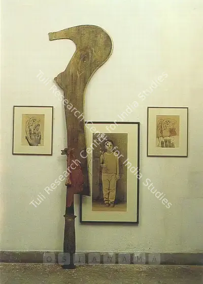 Atul Dodiya (Artist), "Lives and Works in Bombay" by Atul Dodiya, 2002, Solo Exhibition Invitation
