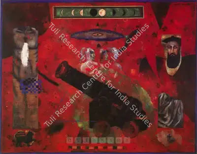Baiju Parthan (Artist), Cannon - Time And History, 1996, Painting