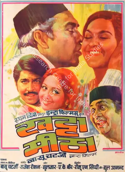 Art View (Designer), Khatta Meetha, 1977, Half Sheet Poster