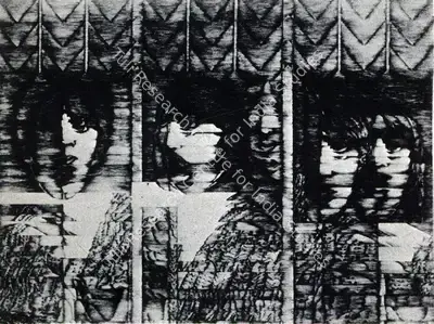 Navjot (Artist), Interior III, 1982, Painting
