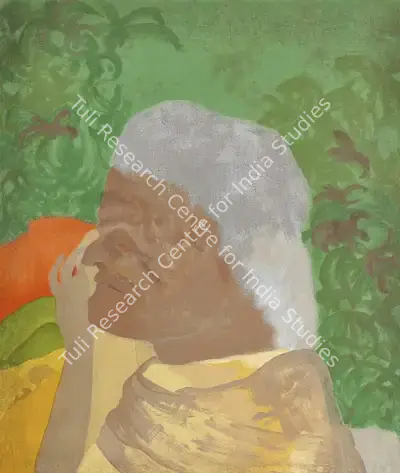 Patel, Gieve (Artist). Sorrowing Woman, 1990 | Painting, Pu.Onl/12.03.26, 2026 · Pundole