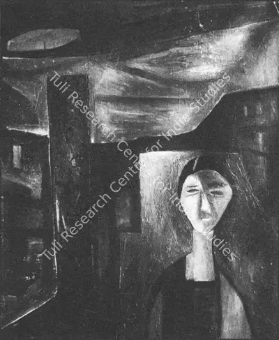 Ramkumar (Artist), Woman, 1957, Painting