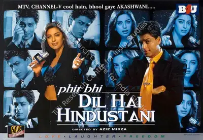 Juhi Chawla (Producer), Phir Bhi Dil Hai Hindustani, 2000, Full Sheet Poster