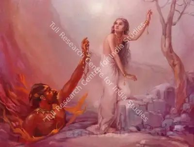 Ustad Allah Bukhsh (Artist), Untitled (Mythological Scene), Painting