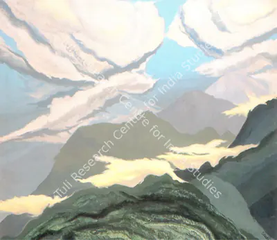 Shakti Maira (Artist), Mountain Ways and Mist of Mind, 1978, Painting