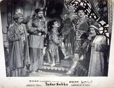 Ramniklal N. Shah (Producer), Indar Sabha, 1956, Lobby Card