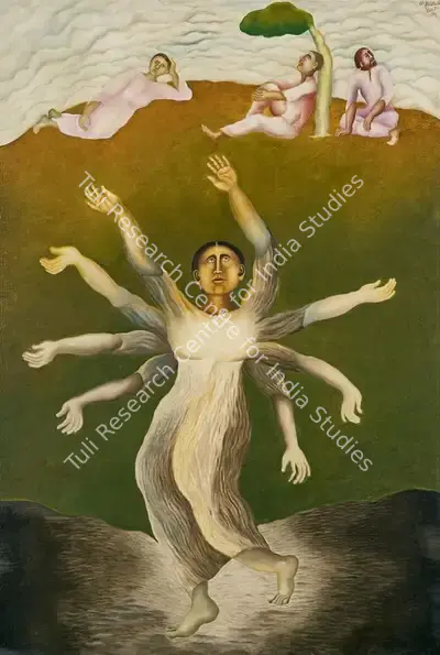 Arpana Caur (Artist), Visarjan, 1984, Painting