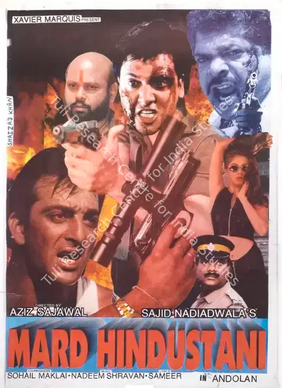 Sajid Nadiadwala (Producer), Andolan, 1995, Full Sheet Poster