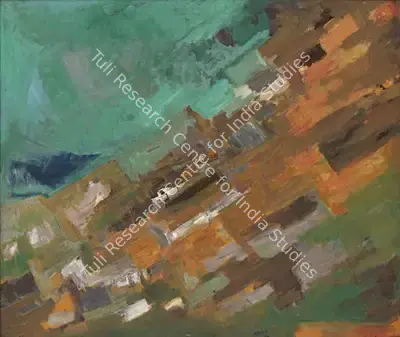 Gade, H.A. (Artist). Shivalik, 1990 | Painting, AG.Onl/28.12.21, 2021 · Asta Guru