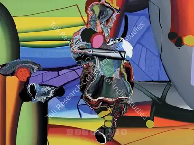 Bose Krishnamachari (Artist), Stretched Bodies, Painting