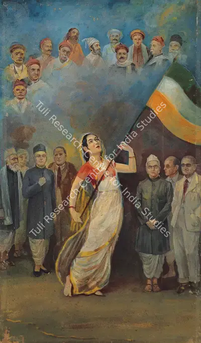 M.V. Dhurandhar (Artist), Bharat Mata, 1941, Painting