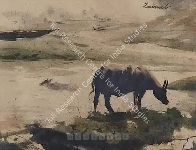 Zainul Abedin (Artist), Landscape, Painting