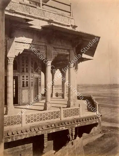 John Edward Sache (Photographer), Exterior of Zenana. Agra Fort, 1880, Antiquarian Photograph