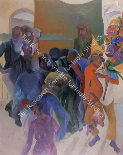 Veena Bhargava (Artist), The Laughing Monkey, Painting