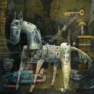 Arnab Basu (Artist), Untitled, 2018, Painting