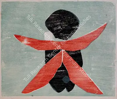 Somnath Hore (Artist), Untitled (Figure), 1982, Painting