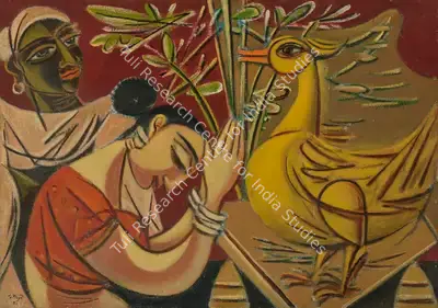 Keyt, George (Artist). Untitled (Hansa Jataka), 1951 | Painting, Ch.NeY/22.03.23, 2023 · Christie's