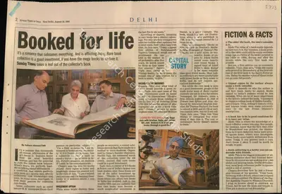 Ashwin Ahmad (Reporter), Booked For Life, 2005, Newspaper Clipping