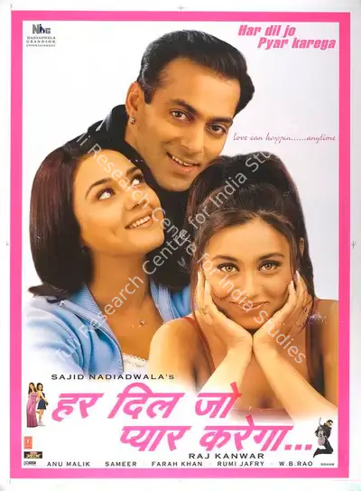 Sajid Nadiadwala (Producer), Har Dil Jo Pyar Karega, 2000, Full Sheet Poster