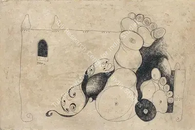 Satish Gujral (Artist), Untitled, 1970, Drawing
