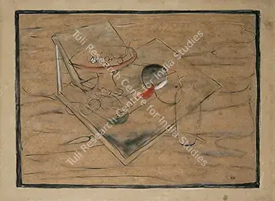 K.H. Ara (Artist), Mirror, 1951, Painting