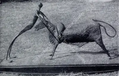 Amar Sehgal (Artist), The Tussle, 1957, Sculpture
