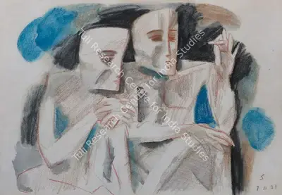 Somnath Hore (Artist), Untitled, 1981, Painting