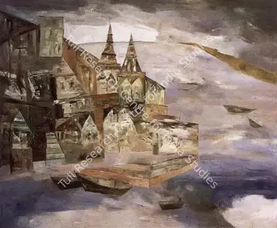 Ramkumar (Artist). Benaras. Oil on canvas, 1994 | Painting | FineArts | 00371890