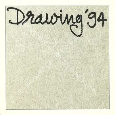 Gallery Espace (Organiser), Drawing'94, 1994, Group Exhibition Invitation