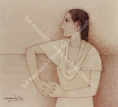 Lalu Prasad Shaw (Artist), Woman, Painting