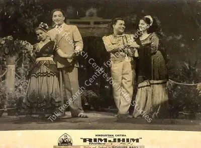 Kishore Sahu (Producer), Rimjhim, 1949, Lobby Card