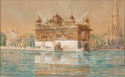 M.K. Parandekar (Artist), Untitled (Golden Temple, Amritsar), Painting