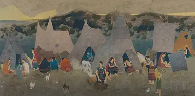 N.S. Bendre (Artist), Untitled, 1979, Painting