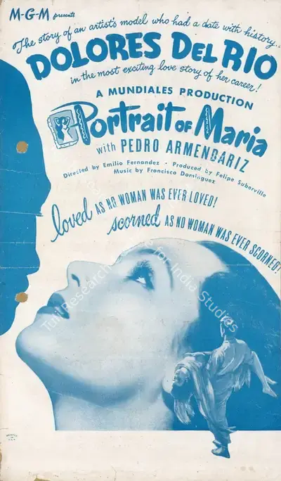 Emilio Fernández (Director), Portrain Of Maria, 1946, Handbill