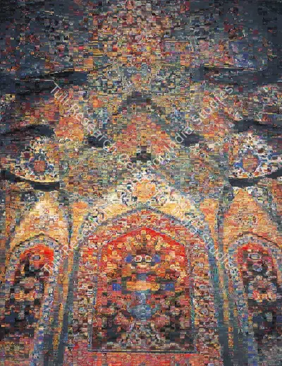 Rashid Rana (Artist), Re-Ornamented II, 2004, Print