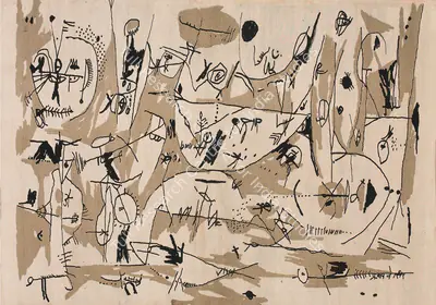 Prabhakar Barwe (Artist), Untitled, 1969, Tapestry