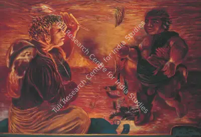 Kaleka, Ranbir (Artist). Itinerant Artist, 1988 | Painting, Os.Del/27.01.12, 2012 · Osian's