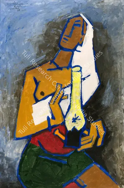 M.F. Husain (Artist), Untitled, 1979, Painting