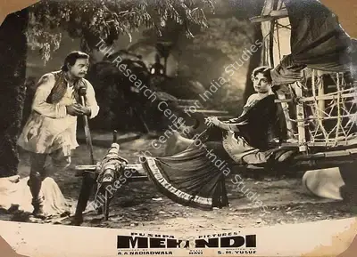 A.A. Nadiadwala (Producer), Mehndi, 1958, Lobby Card