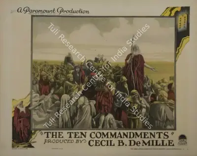 Cecil B. DeMille (Director), The Ten Commandments, 1923, Lobby card