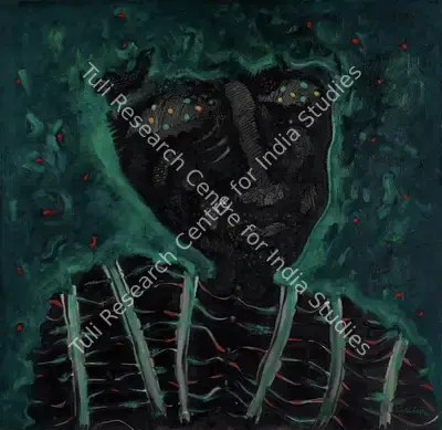 S.G. Vasudev (Artist), He & Prison, 1991, Painting