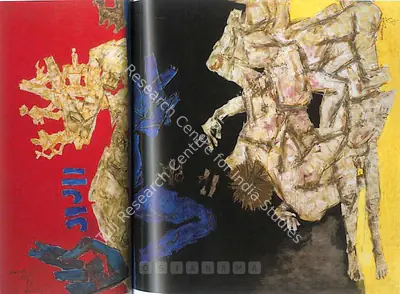 M.F. Husain (Artist), Battle Of Ganga And Jamuna: Mahabharata 12, 1972, Painting