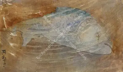 Abanindranath Tagore (Artist), Untitled (Katla Fish), Painting