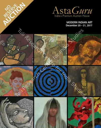Asta Guru (Auction House). Modern Indian Art (No Reserve Auction). 21 December 2017, Mumbai | Auction Catalogue | EconomicsArt | 00862251