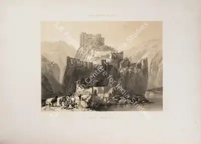 J.D. Hardinge (Lithographer), Kote Kangra, 1847, Lithograph