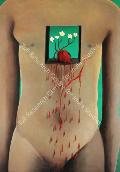Surendran Nair (Artist), Romeo Keeps Bleeding, 2000, Painting