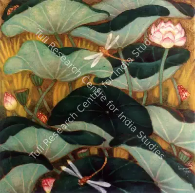 A. Ramachandran (Artist), The Lotus Pond, 1998, Painting