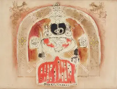 Reddeppa Naidu (Artist), Deity, 1971, Painting