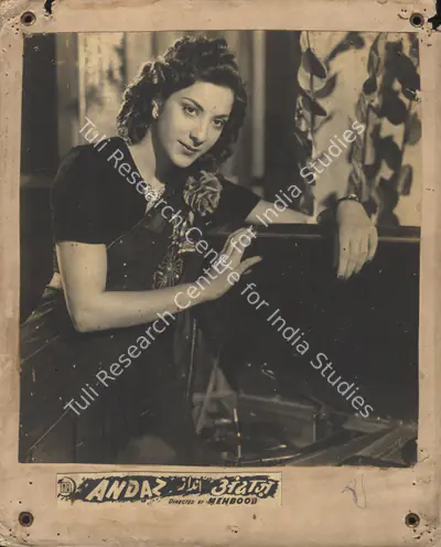 Faredoon A. Irani (Cinematographer), Andaz, 1949, Photographic Still Mounted on Lobby Card